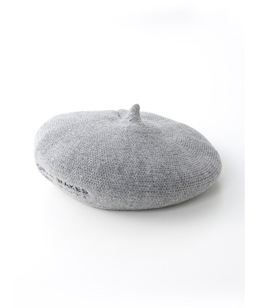 Honeys（ハニーズ）の「ニットベレー帽（帽子・レディース・オフ/クロ/アカ/カーキ/杢グレー）」の4枚目の写真