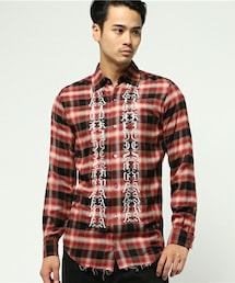 CHRISTIAN DADA | CHRISTIAN DADA カットオフエンブロイダリーシャツ(シャツ/ブラウス)