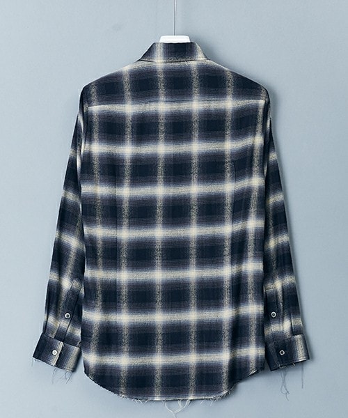 CHRISTIAN DADA(クリスチャンダダ)の「CHRISTIAN DADA カットオフエンブロイダリーシャツ(シャツ/ブラウス・メンズ・ブラック/ローズ・44/46)」の3枚目の写真