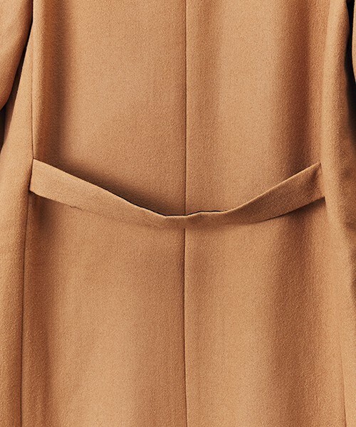 CHRISTIAN DADA(クリスチャンダダ)の「CHRISTIAN DADA ライトメルトンカットオフチェスターコート(チェスターコート・メンズ・ブラック/ライトブラウン・46/48/44)」の7枚目の写真