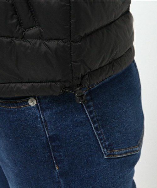 DANTON（ダントン）の「DANTON INNER DOWN VEST（ダウンベスト・レディース・ブラック/ベージュ・34）」の9枚目の写真