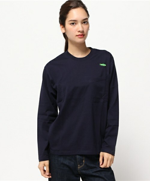 FRAPBOIS（フラボア）の「MIZMARU-T（Tシャツ/カットソー・レディース・ホワイト/グレー/ネイビー・1/2）」の3枚目の写真