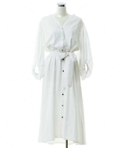 DRWCYS（ドロシーズ）の「バルーンスリーブワンピース（ワンピース・レディース・ブラック/ホワイト・M）」の2枚目の写真