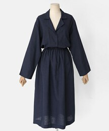 DHOLIC | ウエストマークオープンカラーワンピース(ワンピース)