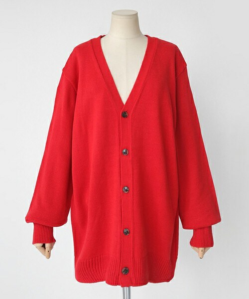 DHOLIC（ディーホリック）の「ベーシックニットカーディガン（カーディガン/ボレロ・レディース・グリーン/ネイビー/ブラック/マスタード/レッド・FREE）」の5枚目の写真