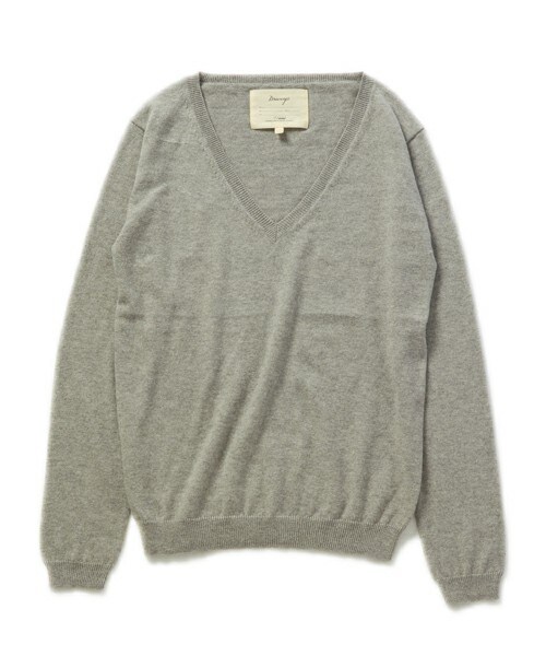 DRWCYS（ドロシーズ）の「コットンカシミヤVネックプルオーバー（ニット/セーター・レディース・ネイビー/ブラック/グレー/ピンク/カーキ・M）」の3枚目の写真