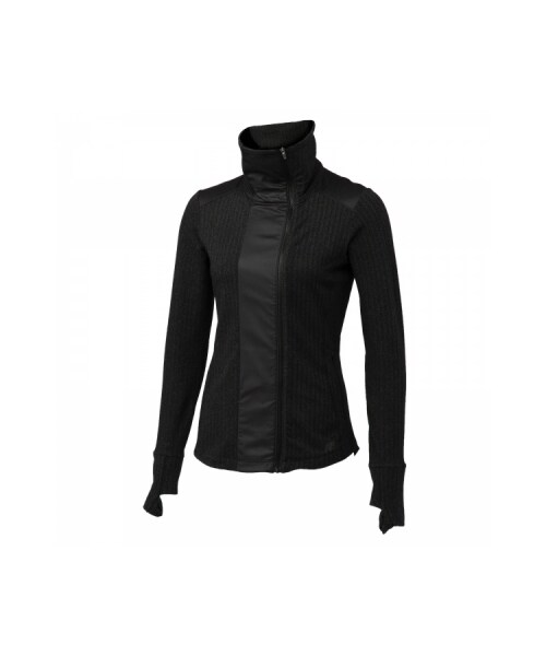 NEW BALANCE(ニューバランス)の「トレーニング ノベルティーヒートジャケット AWJ63115SSL(ウィメンズ > アパレル > トレーニング > ジャケット・レディース・SSL スペクトラル/BK ブラック・S/M/L)」の2枚目の写真