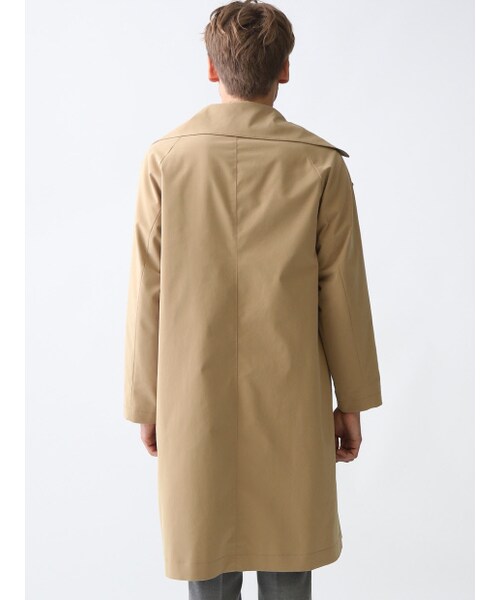 ABAHOUSE（アバハウス）の「ポリエステルストレッチオーバーコート【予約】（トレンチコート・メンズ・キャメル/カーキ・44/46/48）」の4枚目の写真