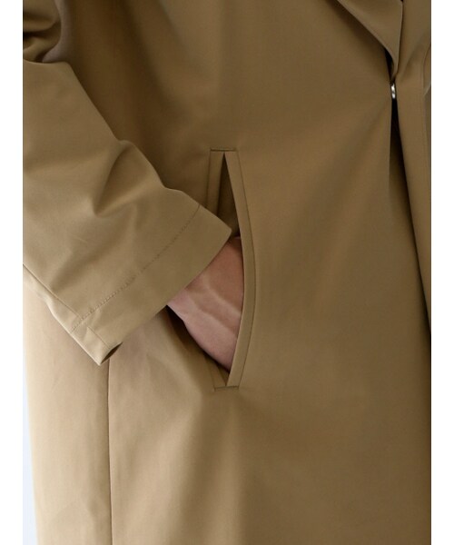 ABAHOUSE（アバハウス）の「ポリエステルストレッチオーバーコート【予約】（トレンチコート・メンズ・キャメル/カーキ・44/46/48）」の7枚目の写真