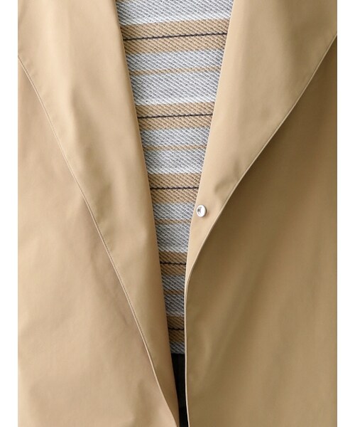 ABAHOUSE（アバハウス）の「ポリエステルストレッチオーバーコート【予約】（トレンチコート・メンズ・キャメル/カーキ・44/46/48）」の8枚目の写真