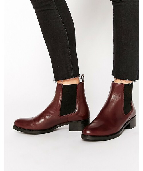 chelsea boots maroon
