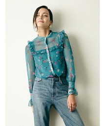 DRWCYS | 花柄シフォンブラウス(シャツ/ブラウス)