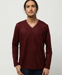 MEN'S BIGI | VネックロンＴ/JAPAN MADE(日本製)(Tシャツ/カットソー)