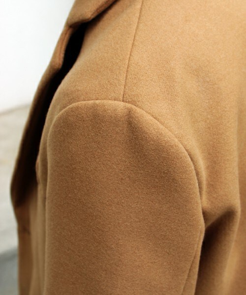 UNION STATION（ユニオンステーション）の「メンズノンノ【MEN'S NON-NO】11月号　P124　野村周平さん着用商品　スムースメルトンチェスターコート（チェスターコート・メンズ・ブラック/グレー/ネイビー/キャメル・S/M/L/LL）」の14枚目の写真