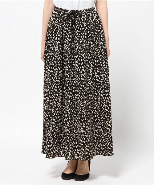 archives（アルシーヴ）の「プリーツロングスカート（スカート・レディース・ブラック/ネイビー・MEDIUM）」の3枚目の写真