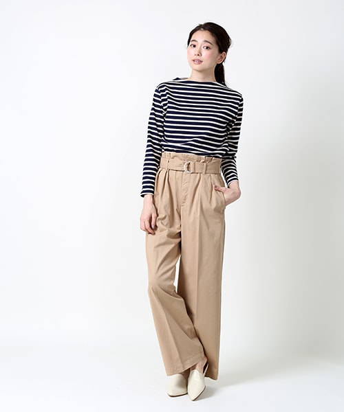 FREAK'S STORE（フリークスストア）の「ハイウェストワイドパンツ（パンツ・メンズ・ベージュ/ブラウン/ネイビー・S/M）」の13枚目の写真