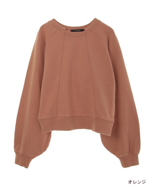 w closet(ダブルクローゼット)の「リメイク風ロング袖プルオーバー(トップス・レディース・オレンジ/ネイビー/スミクロ・FREE)」の3枚目の写真