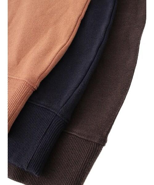 w closet(ダブルクローゼット)の「リメイク風ロング袖プルオーバー(トップス・レディース・オレンジ/ネイビー/スミクロ・FREE)」の9枚目の写真