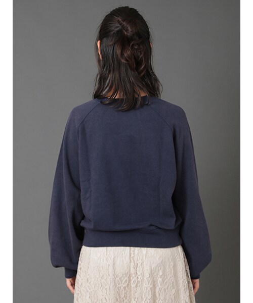 w closet(ダブルクローゼット)の「リメイク風ロング袖プルオーバー(トップス・レディース・オレンジ/ネイビー/スミクロ・FREE)」の6枚目の写真