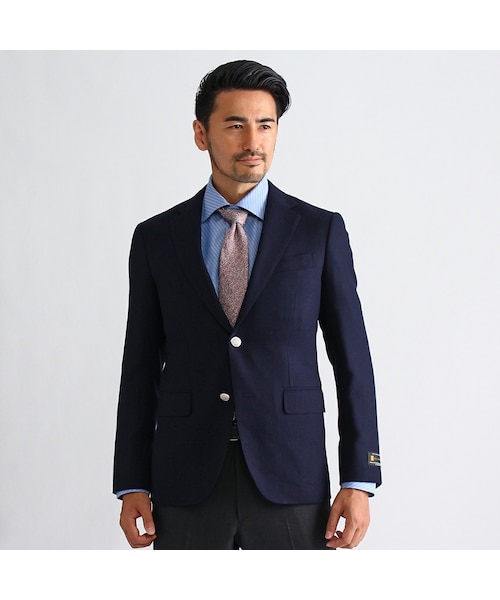 TAKEO KIKUCHI（タケオキクチ）の「ソフトホップサック紺ブレザー