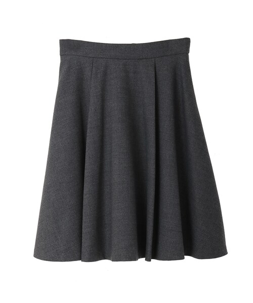 31 Sons de mode（トランテアン　ソン　ドゥ　モード）の「≪新作≫無地フレアスカート（スカート・レディース・ブラウン/グレー/ネイビー・36/38）」の2枚目の写真