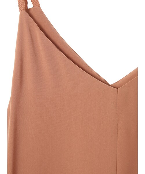 31 Sons de mode（トランテアン　ソン　ドゥ　モード）の「≪新作≫イレギュラーヘムキャミワンピース【インスタグラム掲載】（ワンピース/ドレス・レディース・ブラック/ブラウン・36）」の4枚目の写真