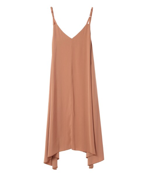 31 Sons de mode（トランテアン　ソン　ドゥ　モード）の「≪新作≫イレギュラーヘムキャミワンピース【インスタグラム掲載】（ワンピース/ドレス・レディース・ブラック/ブラウン・36）」の7枚目の写真