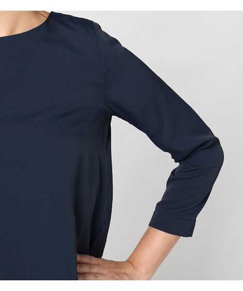 laboratory work（ラボラトリーワーク）の「シフォンジョーゼットレイヤードブラウス（トップス・レディース・オフホワイト/ダークレッド/ネイビー・M）」の8枚目の写真