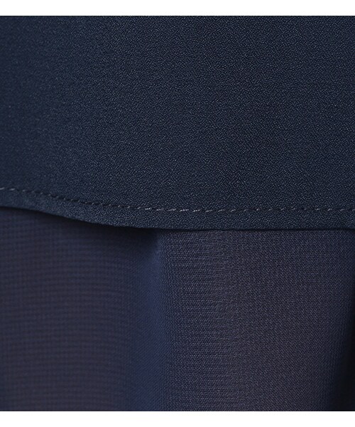 laboratory work（ラボラトリーワーク）の「シフォンジョーゼットレイヤードブラウス（トップス・レディース・オフホワイト/ダークレッド/ネイビー・M）」の12枚目の写真