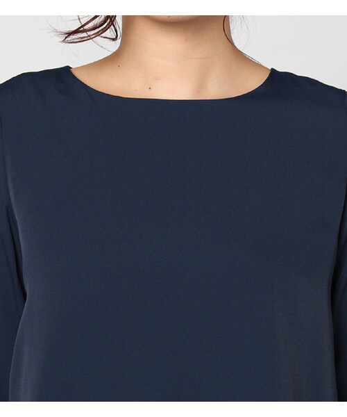 laboratory work（ラボラトリーワーク）の「シフォンジョーゼットレイヤードブラウス（トップス・レディース・オフホワイト/ダークレッド/ネイビー・M）」の7枚目の写真