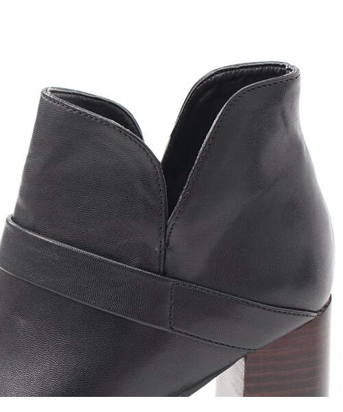 laboratory work（ラボラトリーワーク）の「ツートンヒールショートブーツ（シューズ・レディース・ブラック/ライトブラウン・M/L）」の8枚目の写真