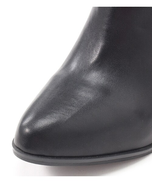laboratory work（ラボラトリーワーク）の「ツートンヒールショートブーツ（シューズ・レディース・ブラック/ライトブラウン・M/L）」の7枚目の写真