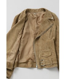 ジャケット・アウター L'Appartement Lisiere Goat Suede Riders ☆L'Appartement☆LISIERE Ridersライダースジャケット - メルカリ