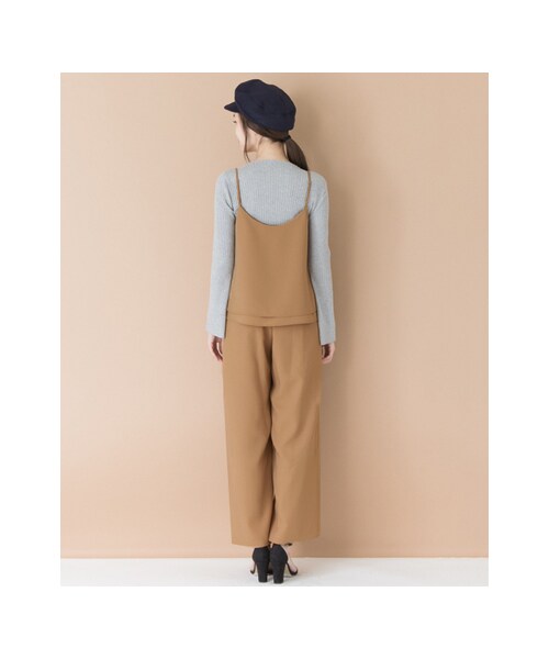 URBAN RESEARCH(アーバンリサーチ)の「【予約】キャミセットオールインワン(トップス・レディース・CAMEL/BLACK・36/38)」の13枚目の写真
