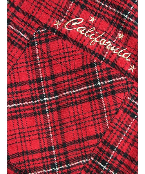 JACKROSE（ジャックローズ）の「×スタイリスト井上氏コラボ ネイティブボタンネルチェックシャツ（トップス・メンズ・レッド・M/L/XL）」の5枚目の写真