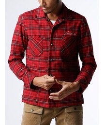 JACKROSE | ×スタイリスト井上氏コラボ ネイティブボタンネルチェックシャツ(トップス)