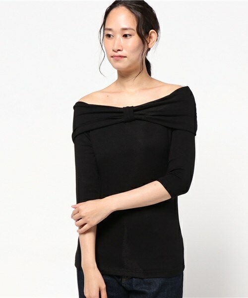 actuel（アクチュエル）の「オフショルテレコ2WAY P/O（Tシャツ/カットソー・レディース・ブラック/グレー/レンガ・FREE）」の14枚目の写真