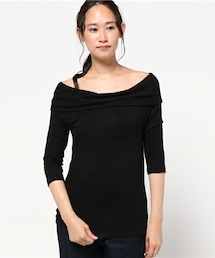 actuel | オフショルテレコ2WAY P/O(Tシャツ/カットソー)
