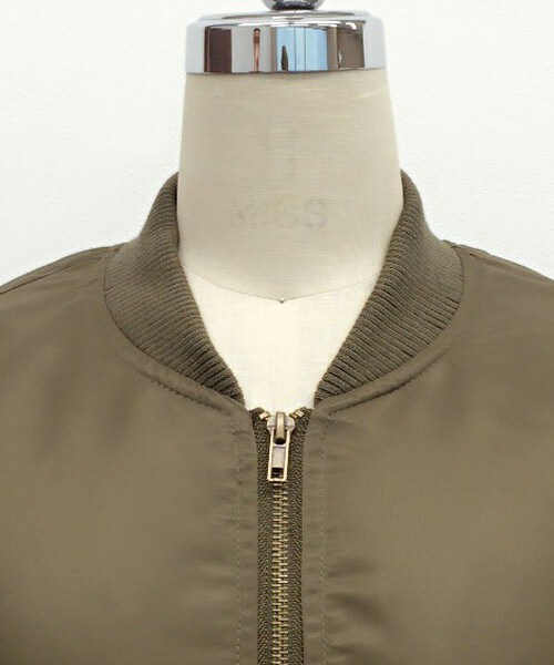 archives（アルシーヴ）の「【予約】MA-1裏ボア（ブルゾン・レディース・ブラック/グレー/カーキ・MEDIUM）」の6枚目の写真