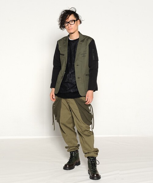 VIRGOwearworks（ヴァルゴウェアワークス）の「SWITCHING MIRY JKT テーラードジャケット（ジャケット/アウター・メンズ・OLIVE/NAVY/BLACK・2/3/4）」の15枚目の写真