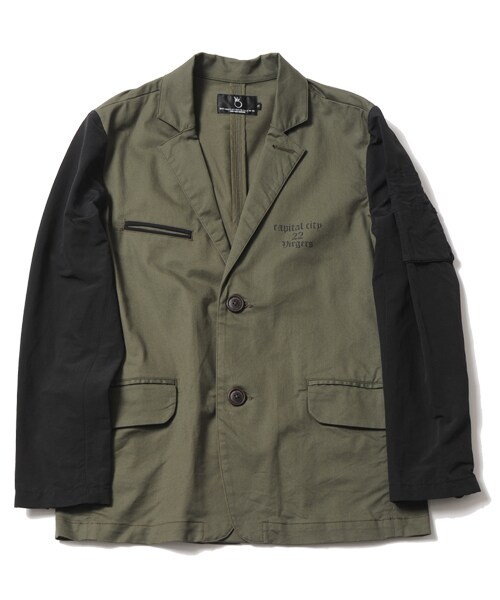 VIRGOwearworks（ヴァルゴウェアワークス）の「SWITCHING MIRY JKT テーラードジャケット（ジャケット/アウター・メンズ・OLIVE/NAVY/BLACK・2/3/4）」の4枚目の写真