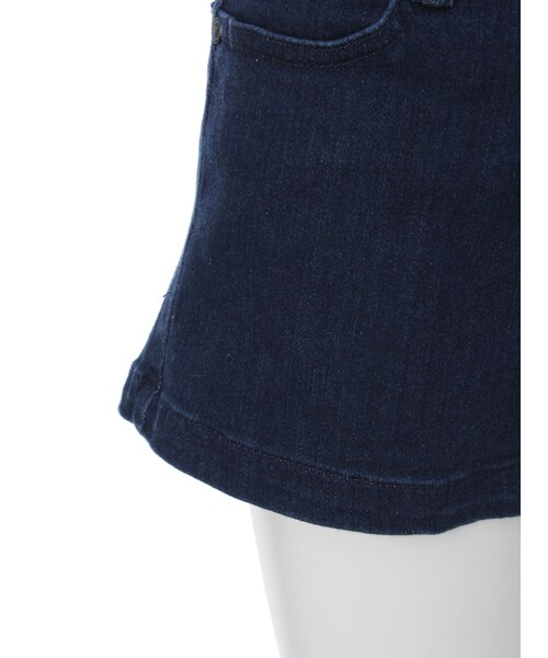 EMODA(エモダ)の「RING ZIP ハイウエストショートパンツ(パンツ・レディース・ブラック/インディゴ・XS/S/M)」の8枚目の写真