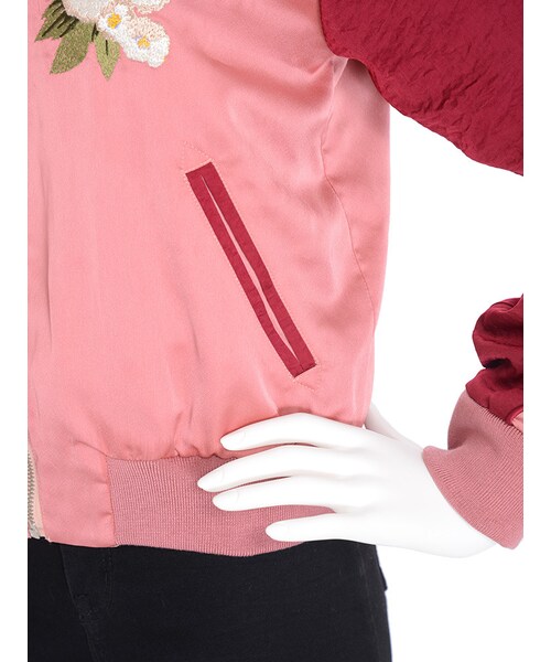 jouetie（ジュエティ）の「【WEB限定】スワロー刺繍スカジャン（ジャケット/アウター・レディース・ブラック/ベビーピンク）」の13枚目の写真