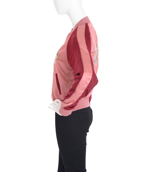 jouetie（ジュエティ）の「【WEB限定】スワロー刺繍スカジャン（ジャケット/アウター・レディース・ブラック/ベビーピンク）」の8枚目の写真