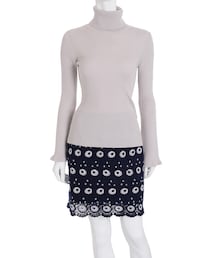 MERCURYDUO | タートルリブニット(トップス)