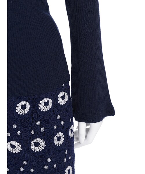 MERCURYDUO（マーキュリーデュオ）の「タートルリブニット（トップス・レディース・オフホワイト/ライトグレー/ネイビー/ブラウン）」の20枚目の写真