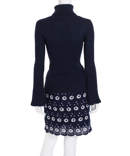 MERCURYDUO（マーキュリーデュオ）の「タートルリブニット（トップス・レディース・オフホワイト/ライトグレー/ネイビー/ブラウン）」の16枚目の写真