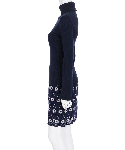 MERCURYDUO（マーキュリーデュオ）の「タートルリブニット（トップス・レディース・オフホワイト/ライトグレー/ネイビー/ブラウン）」の15枚目の写真