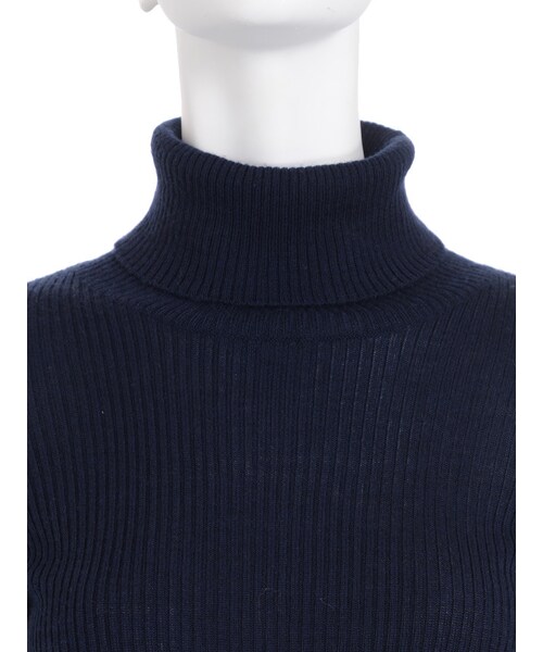 MERCURYDUO（マーキュリーデュオ）の「タートルリブニット（トップス・レディース・オフホワイト/ライトグレー/ネイビー/ブラウン）」の17枚目の写真