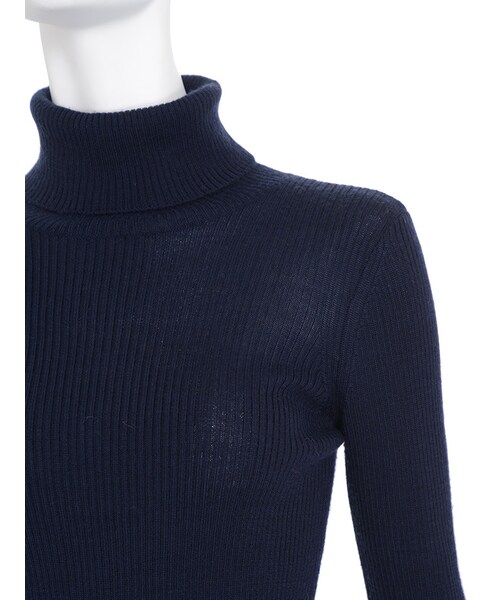 MERCURYDUO（マーキュリーデュオ）の「タートルリブニット（トップス・レディース・オフホワイト/ライトグレー/ネイビー/ブラウン）」の19枚目の写真